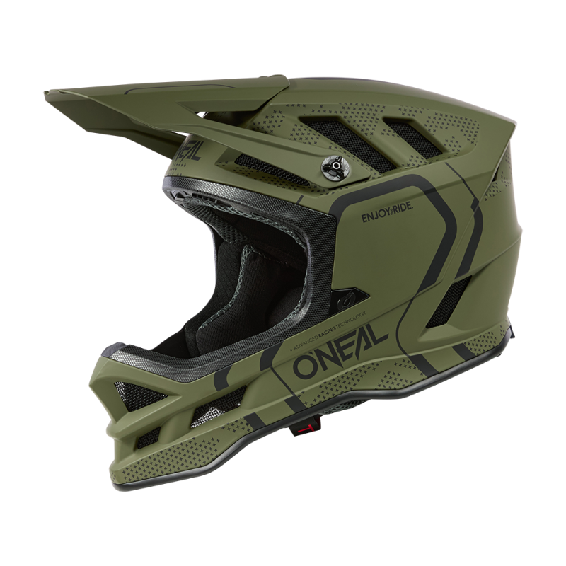 0453-074 Casco BLADE Polyacrylite STRIKE oliva/nero L (59/60 cm)
