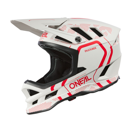 0453-062 Casco BLADE Polyacrylite STRIKE bianco/rosso S (55/56 cm)