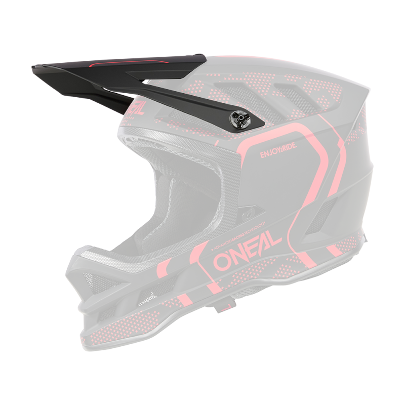 0453-080 Visiera BLADE Polyacrylite Casco STRIKE nero/rosso