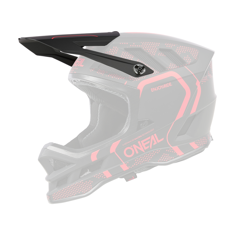 0453-080 Visiera BLADE Polyacrylite Casco STRIKE nero/rosso