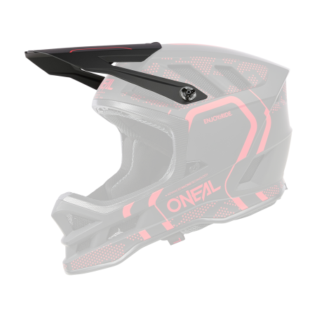 0453-080 Visiera BLADE Polyacrylite Casco STRIKE nero/rosso