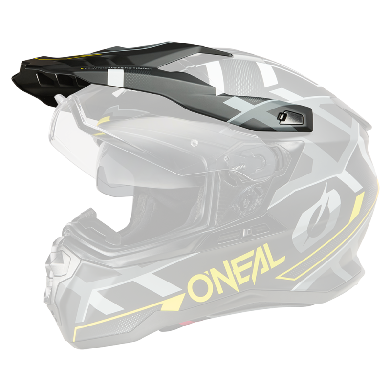 DSRS-140 Casco Visor D-SRS SQUARE nero/giallo neon/grigio