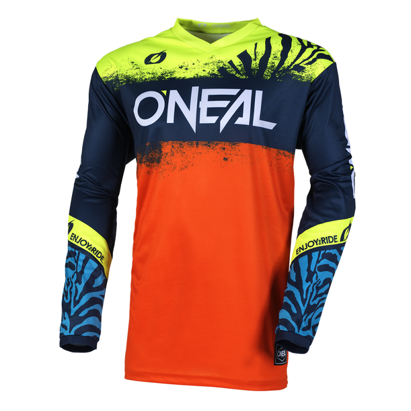 E006-164 Maglia da ragazzo ELEMENT SHOCKER blu/arancione L