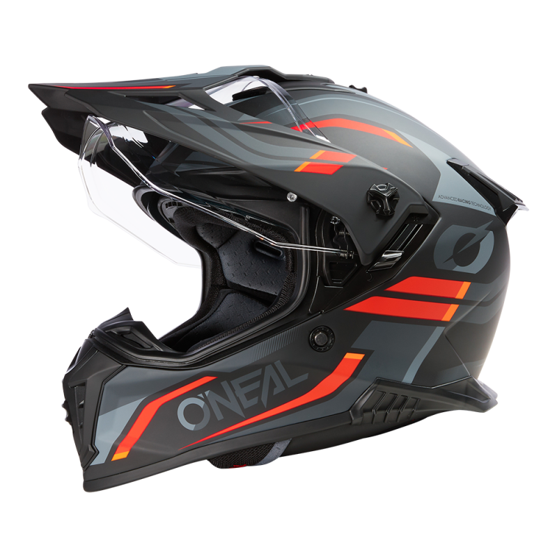 ASRS-101 Casco A-SRS SPIKE nero/grigio/rosso XS (53/54 cm)