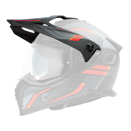 ASRS-100 Casco Visor A-SRS SPIKE nero/grigio/rosso