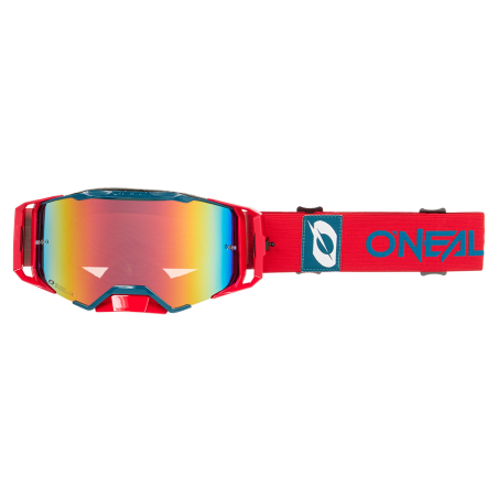 6036-011 B-33 Goggle BOLD rosso/blu - rosso radio