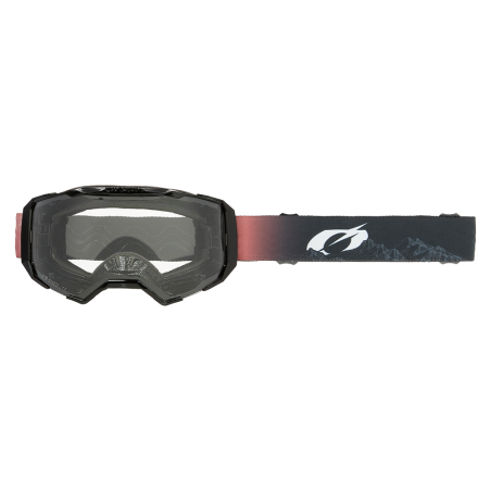 6038-014 B-22 Goggle COVERT nero/rosso - trasparente