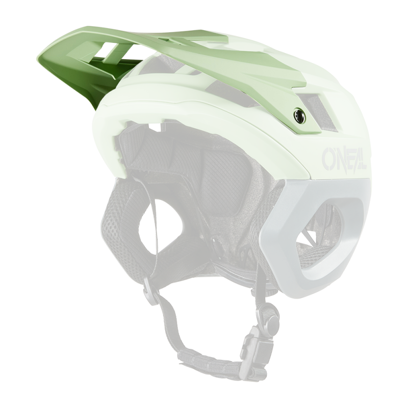 0538-030 Visiera TRAPPER Casco SOLID verde/grigio