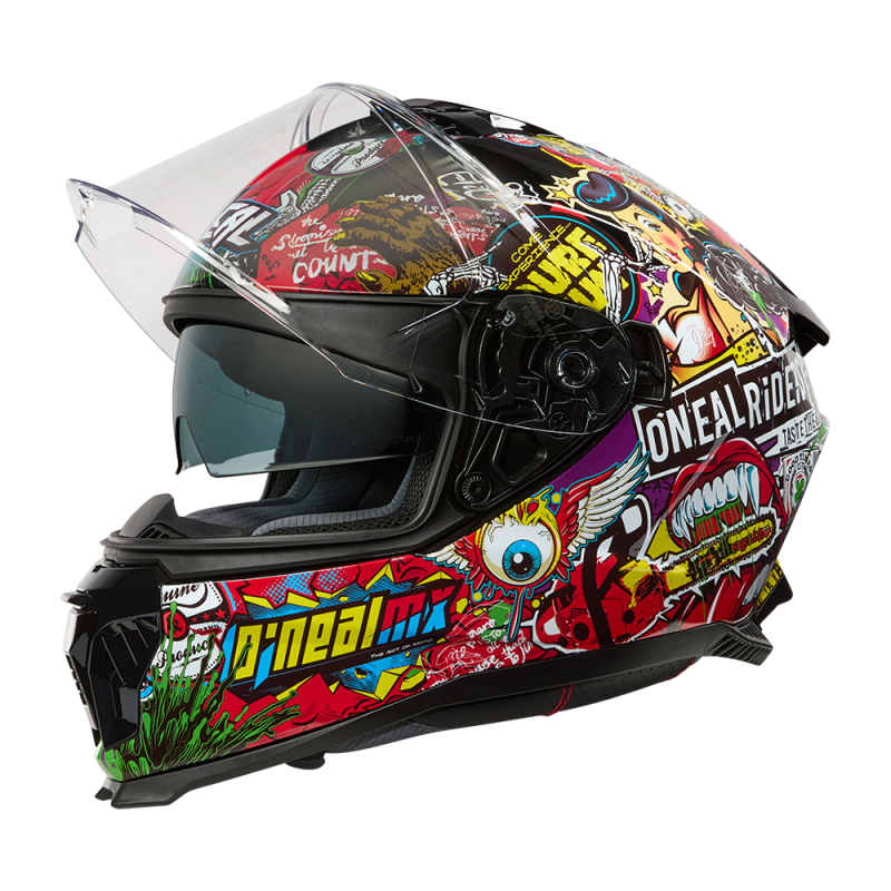 0702-102 Casco CHALLENGER CRANK nero/multi S (55/56 cm)