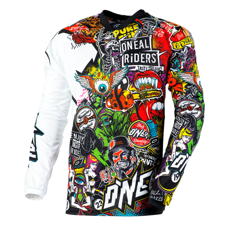 0023C-104 Maglia MAYHEM CRANK nera/multicolore L