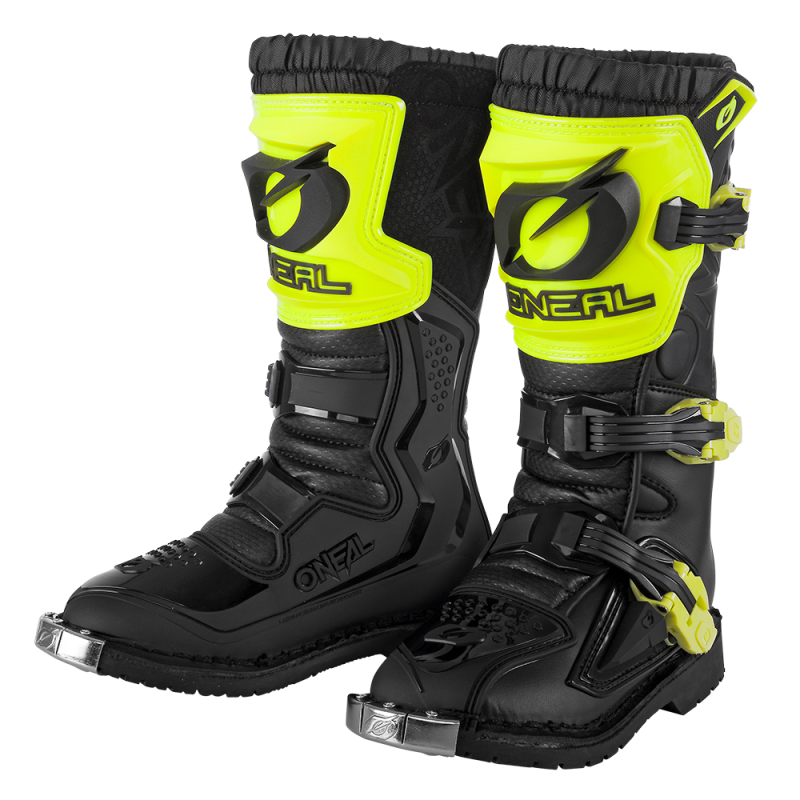 0336-504 Stivale RIDER PRO Youth giallo neon 3/35