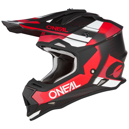 0200-104 Casco 2SRS SPYDE nero/rosso/bianco L (59/60 cm)