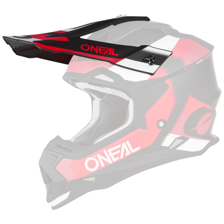 0200-100 Casco Visor 2SRS SPYDE nero/rosso/bianco