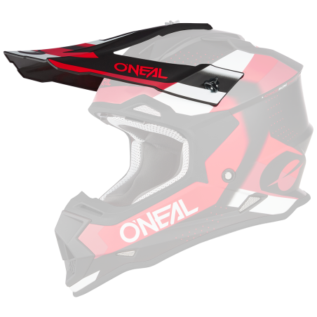 0200-100 Casco Visor 2SRS SPYDE nero/rosso/bianco