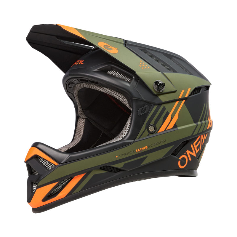 0500-734 Casco BACKFLIP STRIKE nero/arancione/oliva L (59/60 cm)