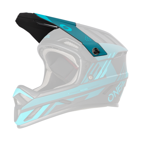 0500-750 Visiera BACKFLIP Casco STRIKE nero/verde acqua