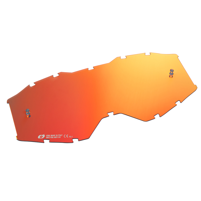 6029-914 Lente di ricambio per occhiali B-10 rosso radio con perni a strappo