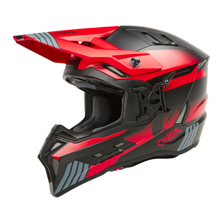 EXSRS-236 Casco EX-SRS HITCH nero/grigio/rosso XXL (63/64 cm)