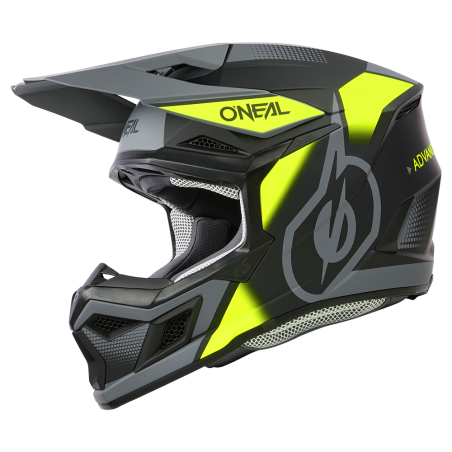 0625-272 Casco 3SRS VISION nero/giallo neon/grigio S (55/56 cm)