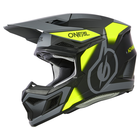 0625-275 Casco 3SRS VISION nero/giallo neon/grigio XL (61/62 cm)