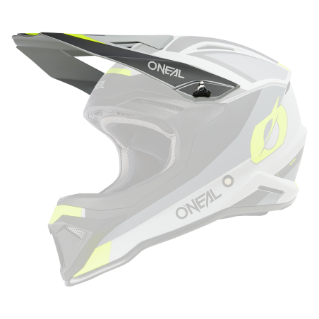 0634-320 Visiera 1SRS Casco STREAM nero/giallo neon