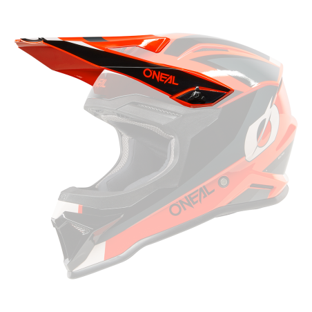 0634-330 Casco Visor 1SRS Youth STREAM nero/rosso