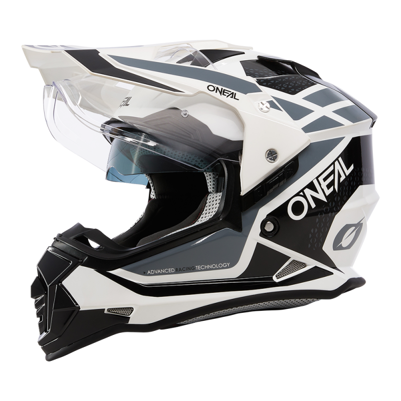 0818-064 Casco SIERRA R bianco/nero/grigio L (59/60 cm)