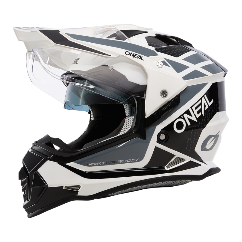 0818-064 Casco SIERRA R bianco/nero/grigio L (59/60 cm)
