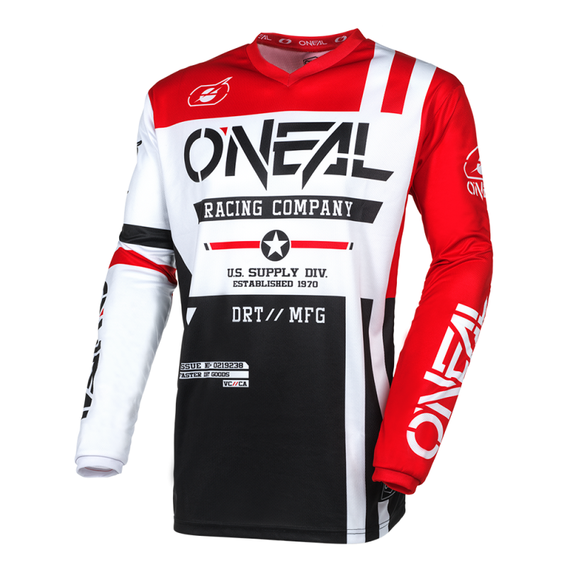 E005-313 Maglia ELEMENT WARHAWK nera/bianca/rossa M