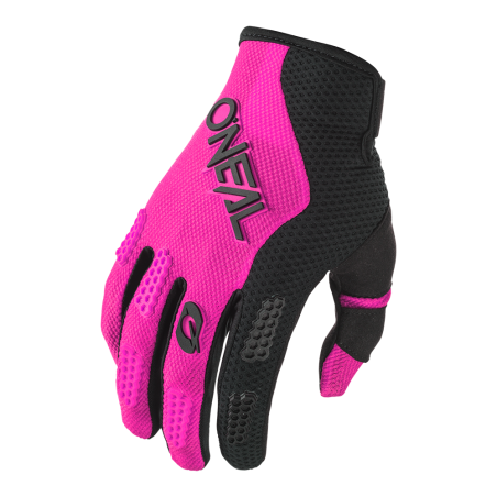 E032-716 Guanto da donna ELEMENT RACEWEAR nero/rosa S/6
