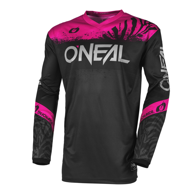 E006-712 Maglia da donna ELEMENT SHOCKER nero/rosa S