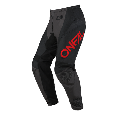 E024-0836 Pantaloni ELEMENT RACEWEAR nero/grigio/rosso 36/52