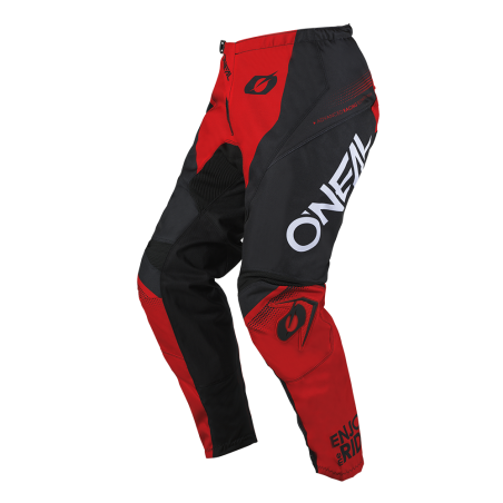 E024-0128 Pantaloni ELEMENT RACEWEAR nero/rosso 28/44