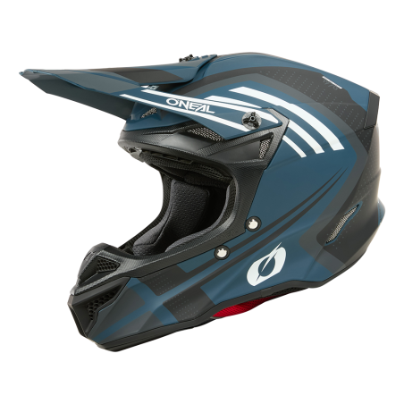 0628-274 Casco 5SRS in poliacrilite SPIKE blu/bianco L (59/60 cm)