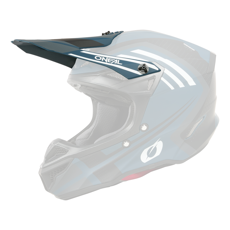 0628-270 Visiera 5SRS Casco in poliacrilite SPIKE blu/bianco