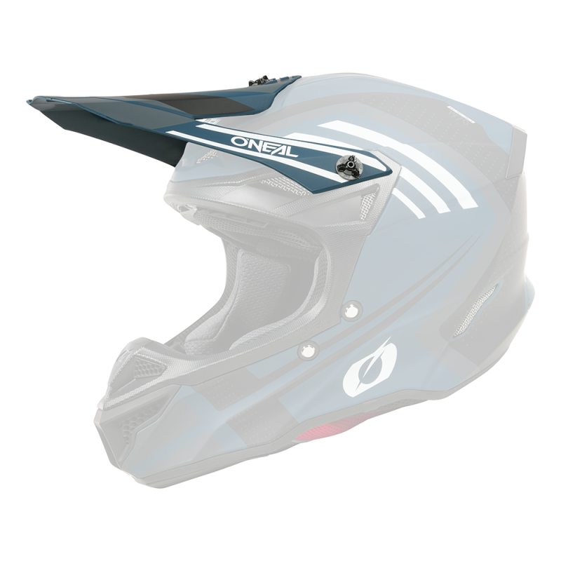 0628-270 Visiera 5SRS Casco in poliacrilite SPIKE blu/bianco