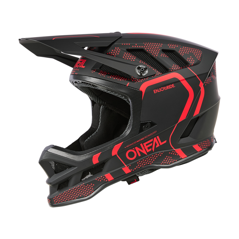 0453-082 Casco BLADE Polyacrylite STRIKE nero/rosso S (55/56 cm)