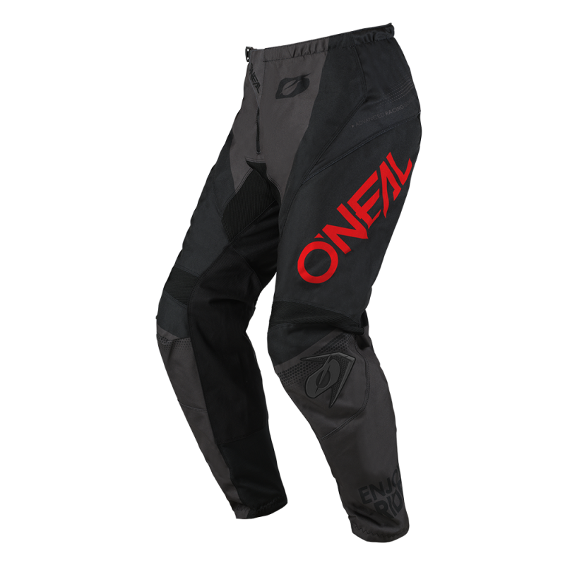 E024-0724 Pantaloni da ragazzo ELEMENT RACEWEAR nero/grigio/rosso 24 (128/140)