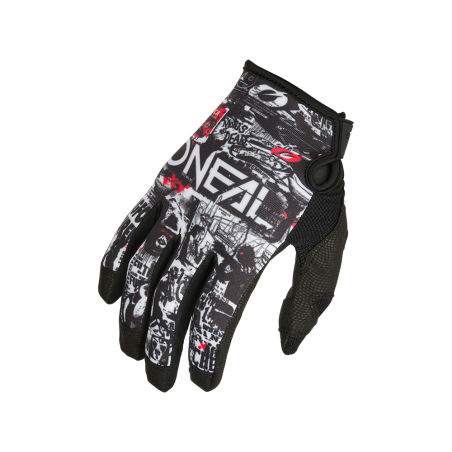 M031-030 Guanto MAYHEM ATTACK nero/bianco L/9