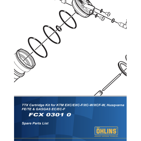 Ohlins TTX22 FXC0301 KTM...