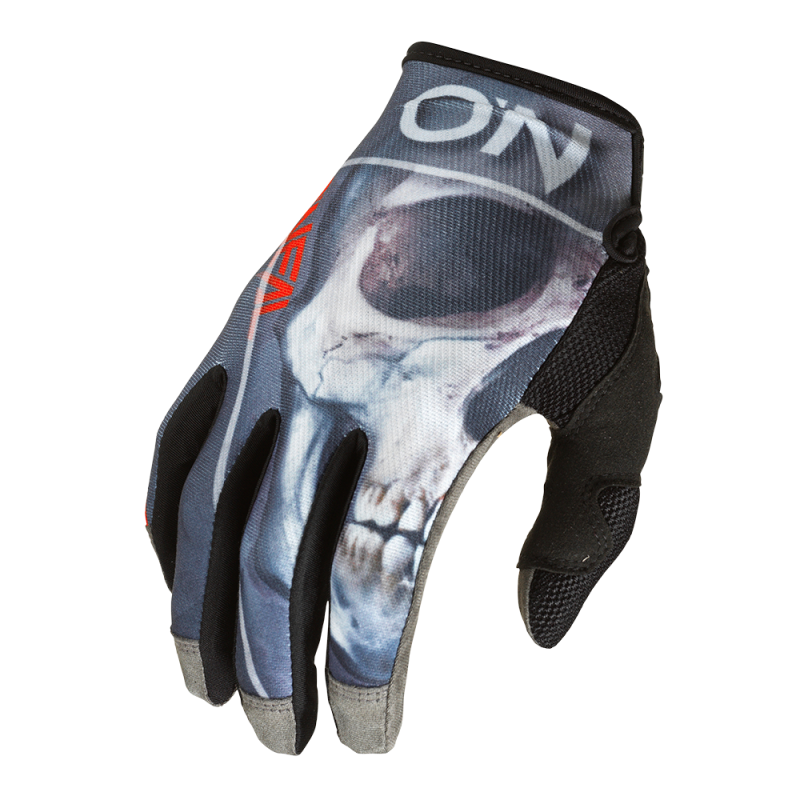 M030-029 MAYHEM Guanto BONES nero/rosso M/8