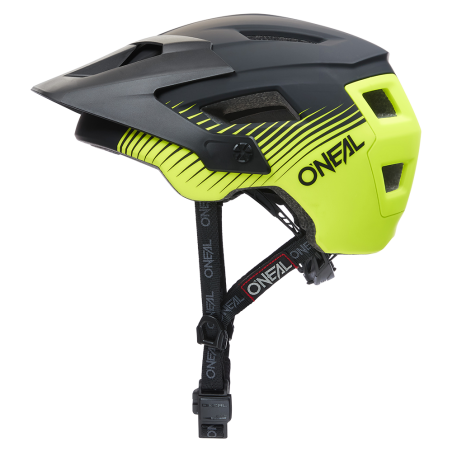 0502-072 Casco DEFENDER GRILL nero/giallo neon XS/54-M/58