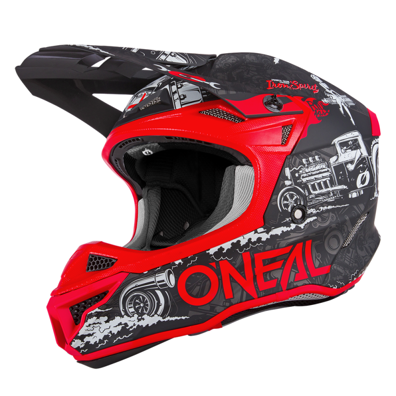 0628-155 Casco 5SRS Polyacrylite HR nero/rosso XL (61/62cm)