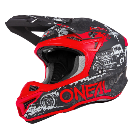 0628-155 Casco 5SRS Polyacrylite HR nero/rosso XL (61/62cm)