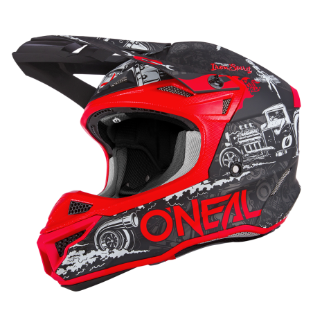 0628-155 Casco 5SRS Polyacrylite HR nero/rosso XL (61/62cm)