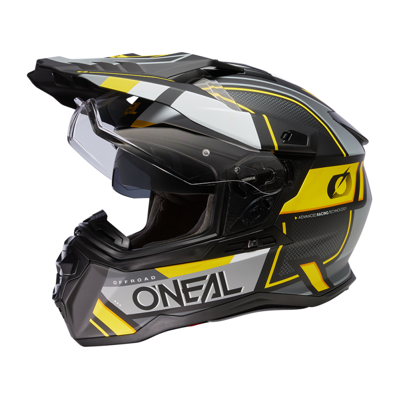 DSRS-082 Casco D-SRS SQUARE nero/grigio/giallo neon S (55/56 cm)