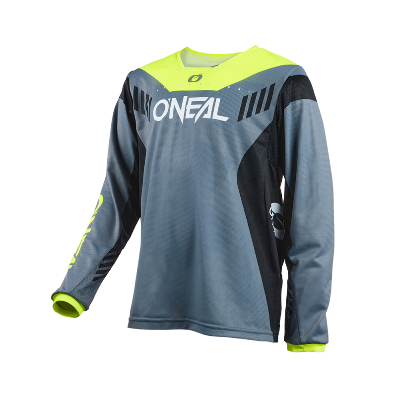 1049-214 Maglia da ragazzo ELEMENT FR HYBRID grigio/giallo neon L