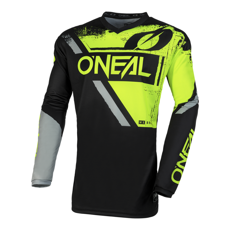 E004-372 Maglia ELEMENT SHOCKER nera/giallo neon S