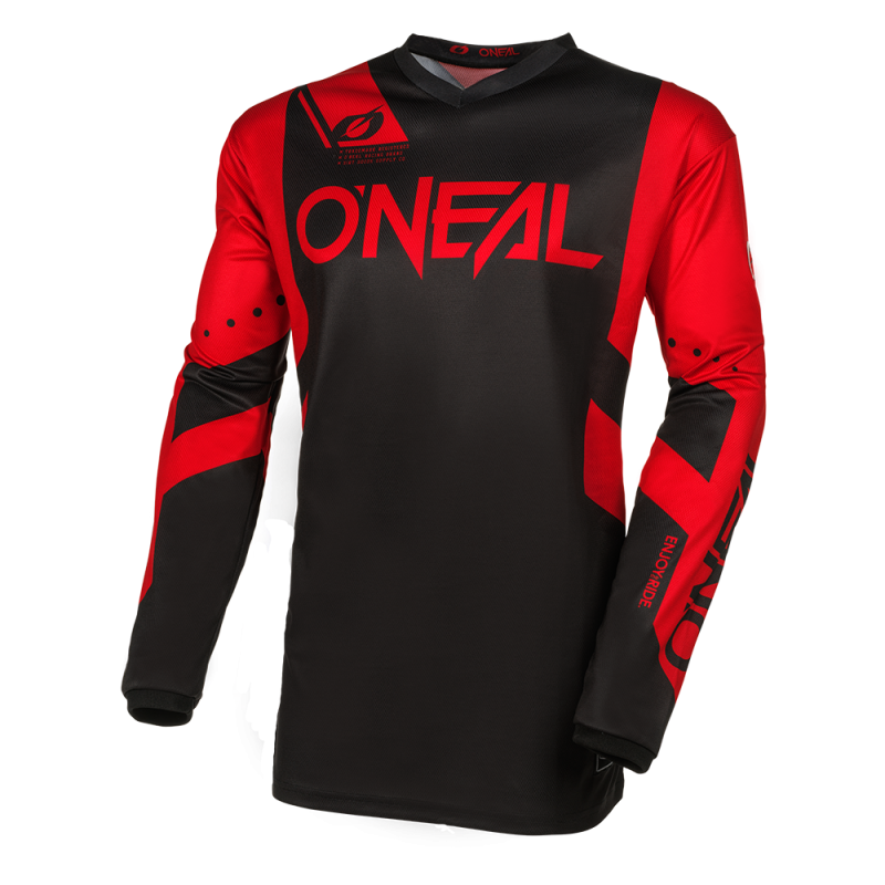 E005-112 Maglia ELEMENT RACEWEAR nera/rossa S