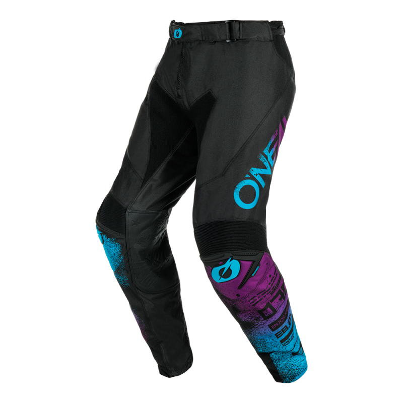 M023-2328 Pantaloni MAYHEM SCARZ nero/blu 28/44